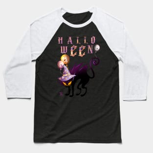 Halloween cat Baseball T-Shirt